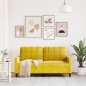 vidaXL 2-Sitzer-Sofa Gelb 140 cm Samt vidaXL 2-Sitzer-Sofa Gelb 140 cm Samt