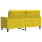 vidaXL 2-Sitzer-Sofa Gelb 140 cm Samt vidaXL 2-Sitzer-Sofa Gelb 140 cm Samt
