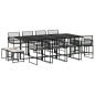 vidaXL 13-tlg. Garten-Essgruppe mit Kissen Schwarz Poly Rattan vidaXL 13-tlg. Garten-Essgruppe mit Kissen Schwarz Poly Rattan