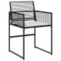 vidaXL 17-tlg. Garten-Essgruppe mit Kissen Schwarz Poly Rattan vidaXL 17-tlg. Garten-Essgruppe mit Kissen Schwarz Poly Rattan