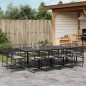 vidaXL 13-tlg. Garten-Essgruppe mit Kissen Schwarz Poly Rattan vidaXL 13-tlg. Garten-Essgruppe mit Kissen Schwarz Poly Rattan