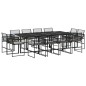 vidaXL 13-tlg. Garten-Essgruppe mit Kissen Schwarz Poly Rattan vidaXL 13-tlg. Garten-Essgruppe mit Kissen Schwarz Poly Rattan
