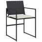 vidaXL 13-tlg. Garten-Essgruppe mit Kissen Schwarz Poly Rattan vidaXL 13-tlg. Garten-Essgruppe mit Kissen Schwarz Poly Rattan