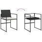 vidaXL 13-tlg. Garten-Essgruppe mit Kissen Schwarz Poly Rattan vidaXL 13-tlg. Garten-Essgruppe mit Kissen Schwarz Poly Rattan