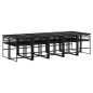 vidaXL 11-tlg. Garten-Essgruppe Schwarz Poly Rattan vidaXL 11-tlg. Garten-Essgruppe Schwarz Poly Rattan