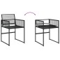 vidaXL 7-tlg. Garten-Essgruppe Schwarz Poly Rattan vidaXL 7-tlg. Garten-Essgruppe Schwarz Poly Rattan