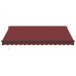 vidaXL Markise Manuell mit LEDs Weinrot 400x300 cm vidaXL Markise Manuell mit LEDs Weinrot 400x300 cm