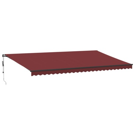 vidaXL Markise Automatisch Weinrot 600x300 cm