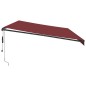 vidaXL Markise Automatisch Weinrot 600x300 cm vidaXL Markise Automatisch Weinrot 600x300 cm