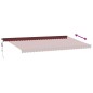 vidaXL Markise Automatisch Weinrot 600x300 cm vidaXL Markise Automatisch Weinrot 600x300 cm