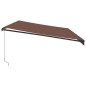 vidaXL Markise Manuell mit LEDs Braun 600x300 cm vidaXL Markise Manuell mit LEDs Braun 600x300 cm