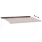 vidaXL Markise Manuell mit LEDs Braun 600x300 cm vidaXL Markise Manuell mit LEDs Braun 600x300 cm