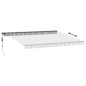 vidaXL Markise Automatisch mit LEDs Anthrazit & Weiß 450x300 cm vidaXL Markise Automatisch mit LEDs Anthrazit & Weiß 450x300 cm