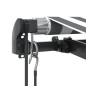 vidaXL Markise Automatisch mit LEDs Anthrazit & Weiß 450x300 cm vidaXL Markise Automatisch mit LEDs Anthrazit & Weiß 450x300 cm