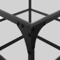 vidaXL Couchtisch mit Glasplatte Transparent 50x50x45 cm Stahl vidaXL Couchtisch mit Glasplatte Transparent 50x50x45 cm Stahl