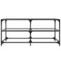 vidaXL Couchtisch mit Glasplatte Transparent 98,5x50x45 cm Stahl vidaXL Couchtisch mit Glasplatte Transparent 98,5x50x45 cm Stahl