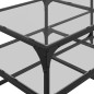 vidaXL Couchtisch mit Glasplatte Transparent 98,5x50x45 cm Stahl vidaXL Couchtisch mit Glasplatte Transparent 98,5x50x45 cm Stahl