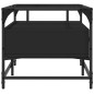 vidaXL Couchtisch mit Glasplatte Schwarz 98,5x50x45 cm Stahl vidaXL Couchtisch mit Glasplatte Schwarz 98,5x50x45 cm Stahl
