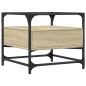 vidaXL Couchtisch mit Glasplatte Sonoma-Eiche 50x50x45 cm Stahl vidaXL Couchtisch mit Glasplatte Sonoma-Eiche 50x50x45 cm Stahl