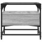 vidaXL Couchtisch mit Glasplatte Grau Sonoma 50x50x45 cm Stahl vidaXL Couchtisch mit Glasplatte Grau Sonoma 50x50x45 cm Stahl
