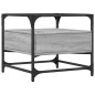 vidaXL Couchtisch mit Glasplatte Grau Sonoma 50x50x45 cm Stahl vidaXL Couchtisch mit Glasplatte Grau Sonoma 50x50x45 cm Stahl