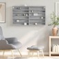 vidaXL Vitrinenschrank Grau Sonoma 100x8,5x58 cm Holzwerkstoff vidaXL Vitrinenschrank Grau Sonoma 100x8,5x58 cm Holzwerkstoff