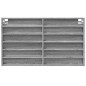 vidaXL Vitrinenschrank Grau Sonoma 100x8,5x58 cm Holzwerkstoff vidaXL Vitrinenschrank Grau Sonoma 100x8,5x58 cm Holzwerkstoff