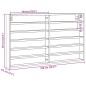vidaXL Vitrinenschrank Grau Sonoma 100x8,5x58 cm Holzwerkstoff vidaXL Vitrinenschrank Grau Sonoma 100x8,5x58 cm Holzwerkstoff