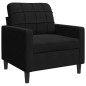 vidaXL 3-tlg. Sofagarnitur mit Kissen Schwarz Samt vidaXL 3-tlg. Sofagarnitur mit Kissen Schwarz Samt