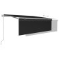 Gelenkarmmarkise Automatisch mit Jalousie 4x3 m Anthrazit Gelenkarmmarkise Automatisch mit Jalousie 4x3 m Anthrazit