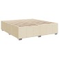 vidaXL Boxspringbett mit Matratze Creme 180x200 cm Stoff vidaXL Boxspringbett mit Matratze Creme 180x200 cm Stoff