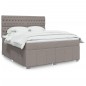 vidaXL Boxspringbett mit Matratze Taupe 180x200 cm Stoff vidaXL Boxspringbett mit Matratze Taupe 180x200 cm Stoff