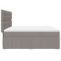 vidaXL Boxspringbett mit Matratze Taupe 180x200 cm Stoff vidaXL Boxspringbett mit Matratze Taupe 180x200 cm Stoff