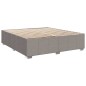 vidaXL Boxspringbett mit Matratze Taupe 180x200 cm Stoff vidaXL Boxspringbett mit Matratze Taupe 180x200 cm Stoff