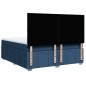 vidaXL Boxspringbett mit Matratze Blau 180x200 cm Stoff vidaXL Boxspringbett mit Matratze Blau 180x200 cm Stoff
