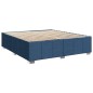 vidaXL Boxspringbett mit Matratze Blau 180x200 cm Stoff vidaXL Boxspringbett mit Matratze Blau 180x200 cm Stoff