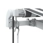 vidaXL Markise Automatisch mit LED Anthrazit & Weiß 400x350 cm vidaXL Markise Automatisch mit LED Anthrazit & Weiß 400x350 cm