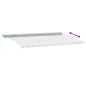 vidaXL Markise Manuell mit LED Anthrazit & Weiß 600x350 cm vidaXL Markise Manuell mit LED Anthrazit & Weiß 600x350 cm