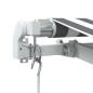 vidaXL Markise Manuell mit LED Anthrazit & Weiß 600x350 cm vidaXL Markise Manuell mit LED Anthrazit & Weiß 600x350 cm