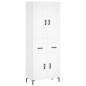Highboard Weiß 69,5x34x180 cm Holzwerkstoff Highboard Weiß 69,5x34x180 cm Holzwerkstoff