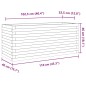 vidaXL Pflanzkübel 110x40x46 cm Kiefernholz Imprägniert vidaXL Pflanzkübel 110x40x46 cm Kiefernholz Imprägniert