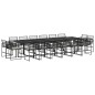 vidaXL 17-tlg. Garten-Essgruppe mit Kissen Schwarz Poly Rattan vidaXL 17-tlg. Garten-Essgruppe mit Kissen Schwarz Poly Rattan