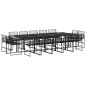 vidaXL 15-tlg. Garten-Essgruppe Schwarz Poly Rattan vidaXL 15-tlg. Garten-Essgruppe Schwarz Poly Rattan