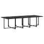 vidaXL 15-tlg. Garten-Essgruppe Schwarz Poly Rattan vidaXL 15-tlg. Garten-Essgruppe Schwarz Poly Rattan