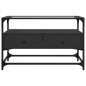 vidaXL TV-Schrank mit Glasplatte Schwarz 80x35x51 cm Holzwerkstoff vidaXL TV-Schrank mit Glasplatte Schwarz 80x35x51 cm Holzwerkstoff