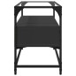 vidaXL TV-Schrank mit Glasplatte Schwarz 80x35x51 cm Holzwerkstoff vidaXL TV-Schrank mit Glasplatte Schwarz 80x35x51 cm Holzwerkstoff