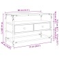 vidaXL TV-Schrank mit Glasplatte Schwarz 80x35x51 cm Holzwerkstoff vidaXL TV-Schrank mit Glasplatte Schwarz 80x35x51 cm Holzwerkstoff