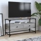 vidaXL TV-Schrank mit Glasplatte Grau Sonoma 98x35x51 cm Holzwerkstoff vidaXL TV-Schrank mit Glasplatte Grau Sonoma 98x35x51 cm Holzwerkstoff