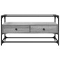 vidaXL TV-Schrank mit Glasplatte Grau Sonoma 98x35x51 cm Holzwerkstoff vidaXL TV-Schrank mit Glasplatte Grau Sonoma 98x35x51 cm Holzwerkstoff