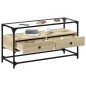 vidaXL TV-Schrank mit Glasplatte Sonoma-Eiche 98x35x51cm Holzwerkstoff vidaXL TV-Schrank mit Glasplatte Sonoma-Eiche 98x35x51cm Holzwerkstoff
